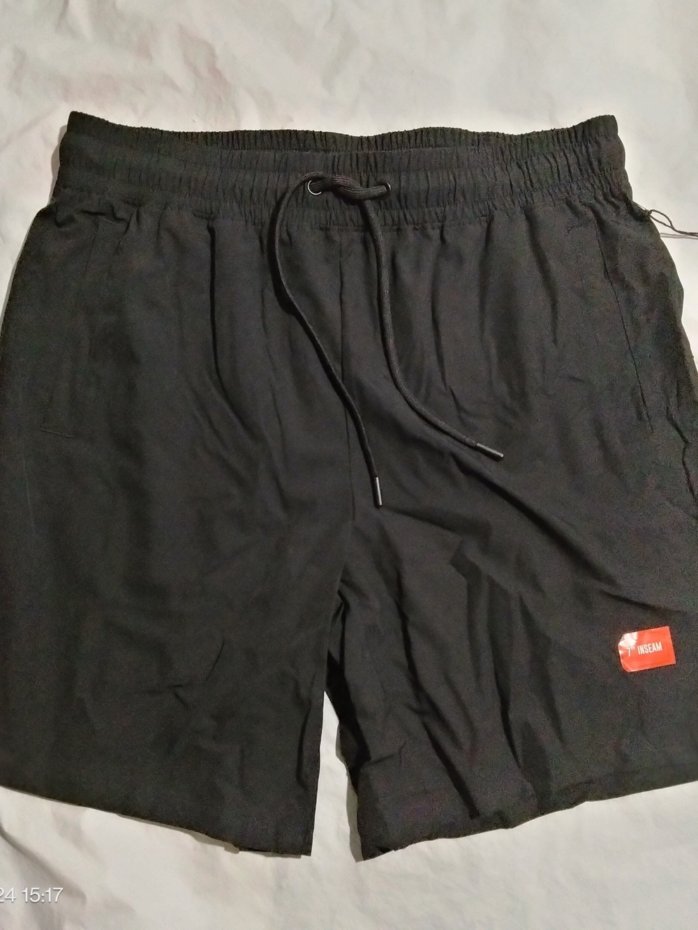 Athletex Men's 7" Inseam Training Athletic Shorts Black Size Large NWT VG209J